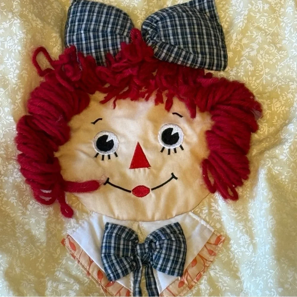 Vintage Raggedy Ann & Andy Quilt Blanket Applause Licensed 80s 90s Collectible